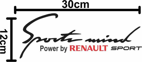 Sticker Calcomanía Para Auto Sport Mind Renault Sport