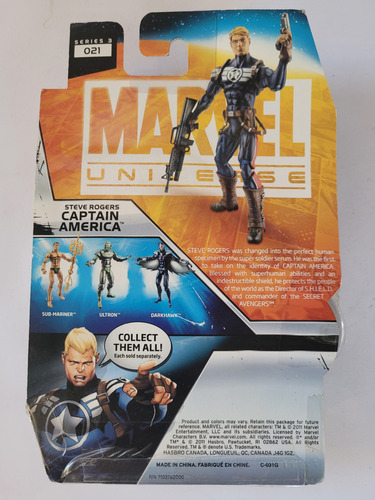 Marvel Universe Steve Rogers Capitan America Series 3 (Usado)