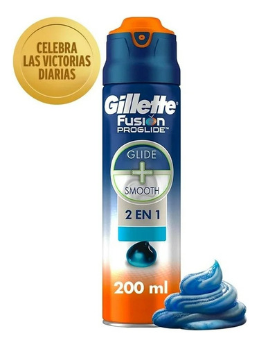 2 Pza Gel Para Afeitar Gillette Fusion Proglide Hidrata Y Cu