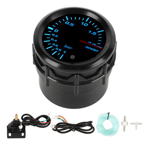 Sensor Turbo Boost Gauge De 2 Pulgadas Y 52 Mm, Tipo Led De