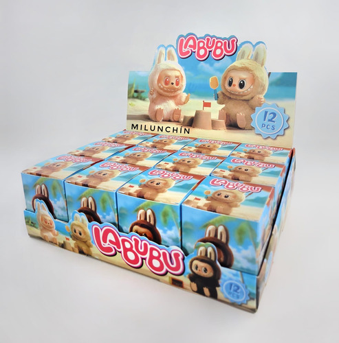 Muñeca Peluche Labubu Sorpresa Mini Playa Coleccionable X1