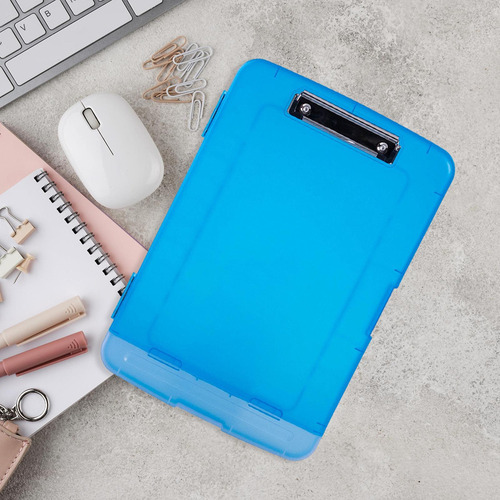 . Carpeta Organizadora Con Portalápices Para Documentos Azul