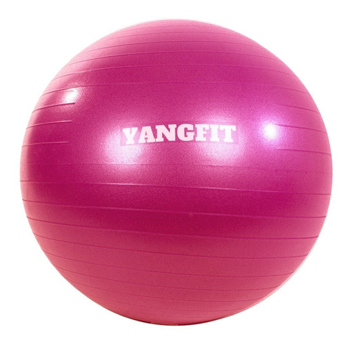 Bola Suiça Pilates Yoga 75 Cm Anti Estouro Com Bomba Grátis Cor Rosa