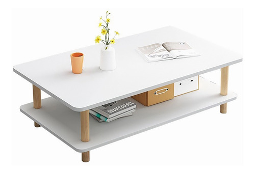 Mesa De Centro Minimalista Moderna De Madera Para Sala H78c