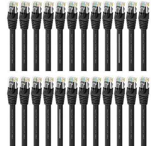Cable De Red Cat5e, 24-pack, 0.5 Pies, Azul