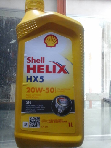 Aceite 20w50 Shell Helix 