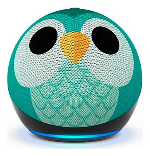 Echo Dot Niños 5ta Gen Parlante Smart Alexa Owl Búho Verde