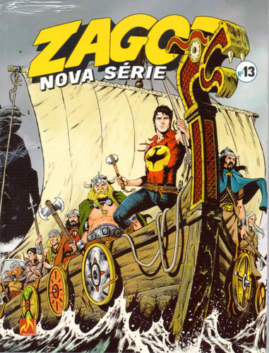 Zagor Nova Série N° 13 - 284 Páginas Em Português - Editora Mythos - Formato 16 X 21 - Capa Mole - 2023 - Bonellihq Cx465 I23