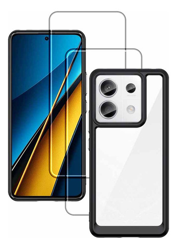 Poco X6 Funda Case Para Xiaomi Pocophone X6 2024 Micas Glass