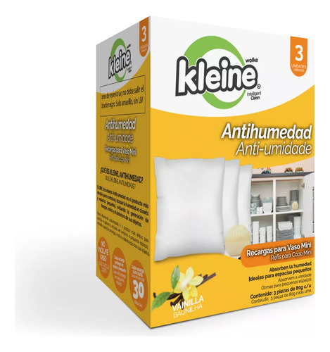 Absorbente Humedad Repuesto Mini Vainilla 3x80g