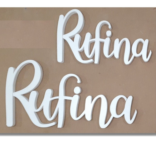 Carteles Nombre Palabra 10 Cm X 35 Cm Polyfan Corpóreo