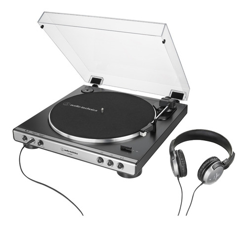 Tornamesa Audio Technica  At-lp60xhp Con Audifonos (silver)