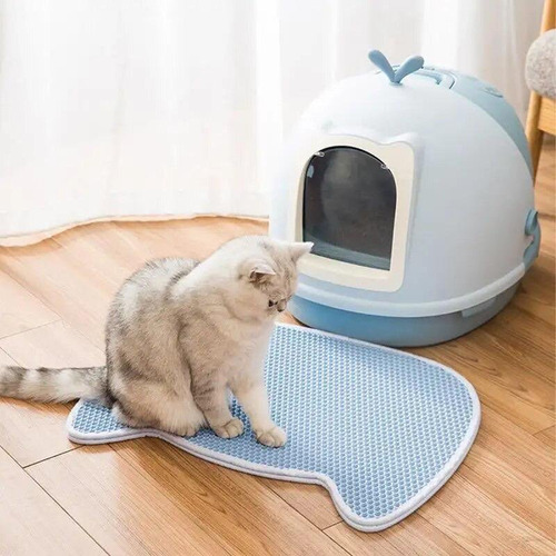 Marben Pets® Alfombra Doble Capa Para Gatos Amarilla