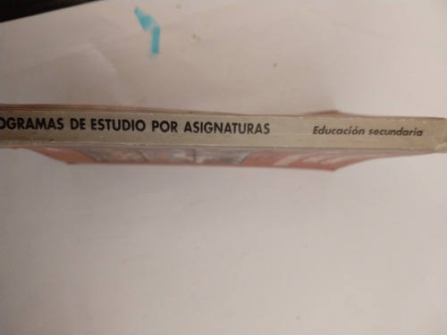 Programas De Estudio Por Asignaturas (Usado)