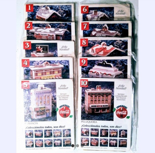 Coca Cola Casitas Para Armar Y Colgar Completas Y Nuevas (Usado)