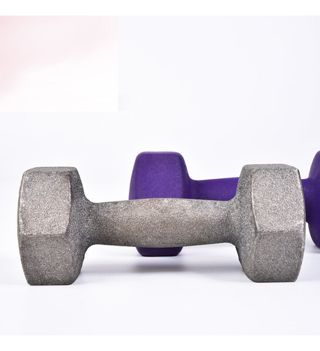 2pcs Mancuernas Hexagonales Pesas Para Gym Y Ejercicio 1-7lb Rosa-2lb