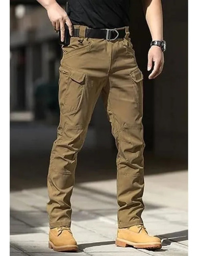 Pantalón Táctico Fuerzas Impermeables Cargo Multi Bolsillo