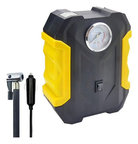 Compresor Aire Inflador Portátil Automóvil 12v 150psi Carsun amarillo