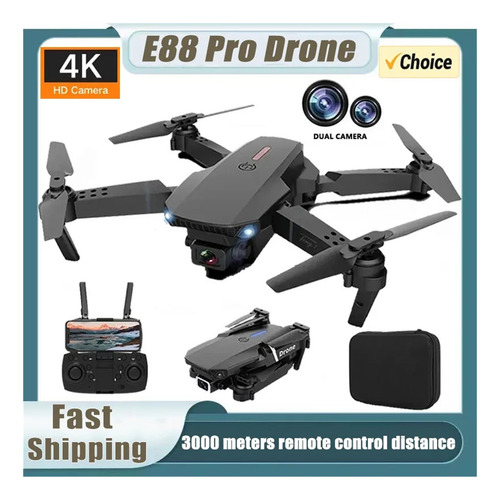 Dron E88pro Rc 4k Profesional Con Gran Angular De 1080p,wifi