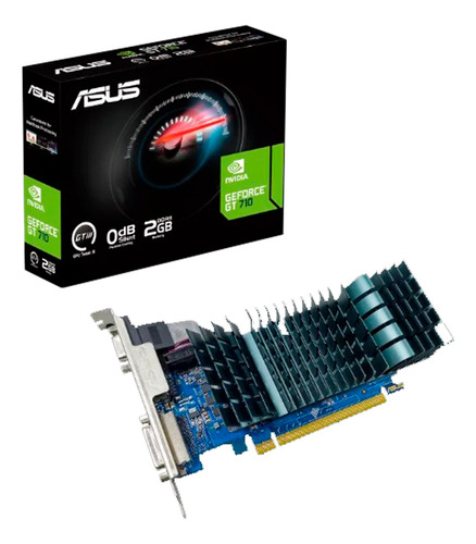 Tarjeta De Video Asus Nvidia Gt710 2gb Vga Dvi Hdmi Ddr3 Lp