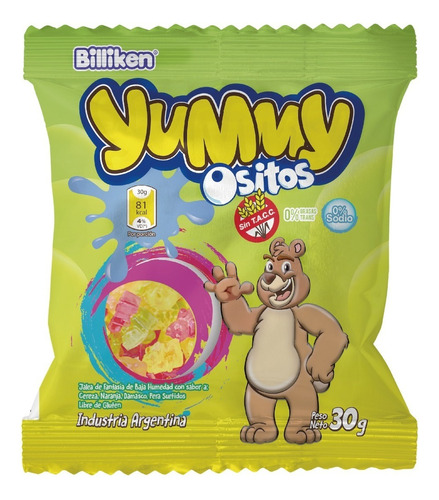 Gomitas Yummy Ositos Caja X 12 Unidades Sobres Sin Tacc