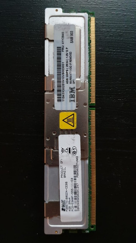 Imagem 1 de 2 de Memoria Ibm 4gb 5300f Fbdimm Fru Pn 41y2845
