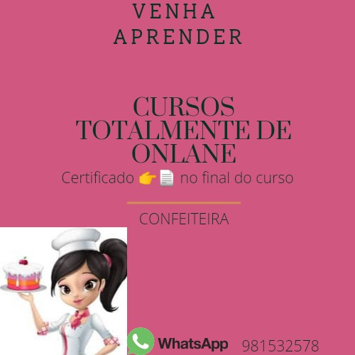 Imagem 1 de 1 de Curso 10%onlane De Confeiteira