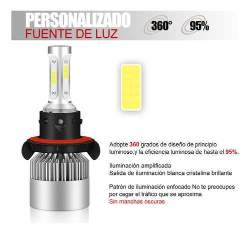 Faros Led Combinados Para Ford Mustang 2007-2012, 6000 K