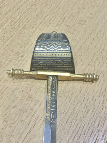 Abrecartas Antiguo Espada España Toledo 70s (Usado)