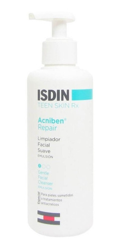 Isdin Acniben Teen Skin Limpiador Facial Suave X 180 Ml