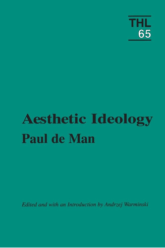 Libro: Aesthetic Ideology (theory And History Of Literature,