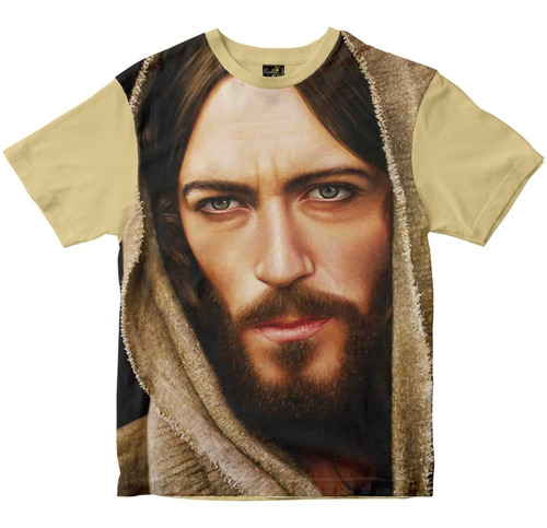 Camiseta Face De Cristo Tom Bege