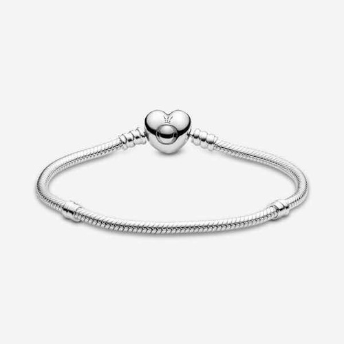 Imagen 10 de 10 de Pulsera Pandora Corazón 100% Original Ale Plata 925