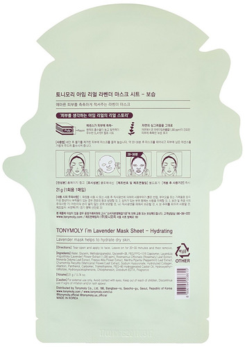 Tonymoly Estoy Máscaras Real Hoja