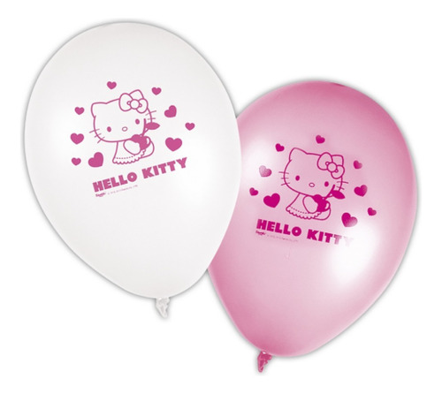 Globos Bombas Mate, Hello Kitty, 20 Unidades R12