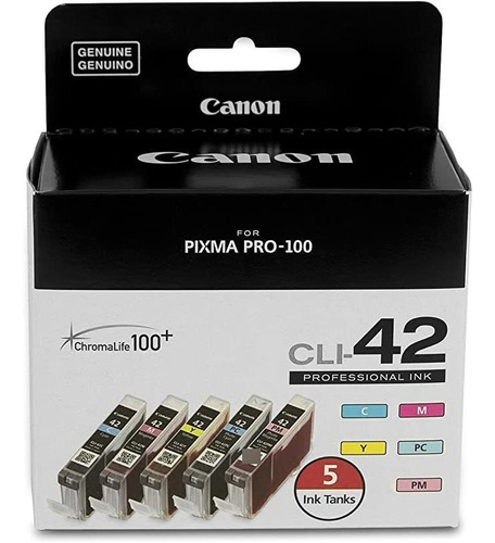 Canonink Cli-42 5-pack De Tinta Compatible Con Pixma Pro-10.