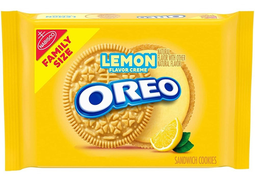 Galletas Oreo Lemon Flavor Creme Importada 566g