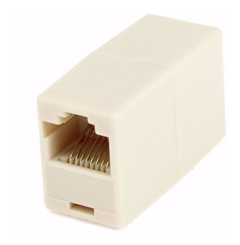 Adaptador Union Ficha Rj45 Hembra Hembra Cable Red Utp X10ud