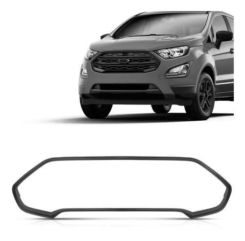 Moldura Grade Ecosport 2018 2019 Externa Cinza