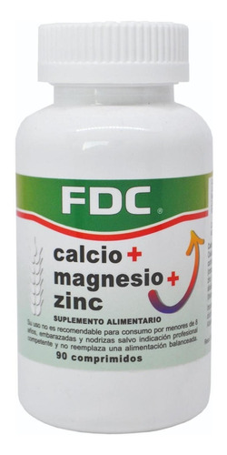 Calcio+magnesio+zinc X 90 Comprimidos