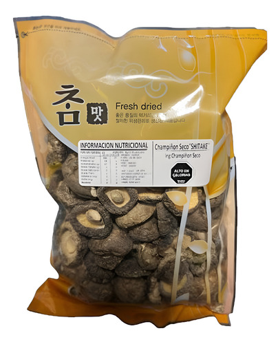 Shiitake Deshidratado 300 Gr Champiñón Seco Coreano