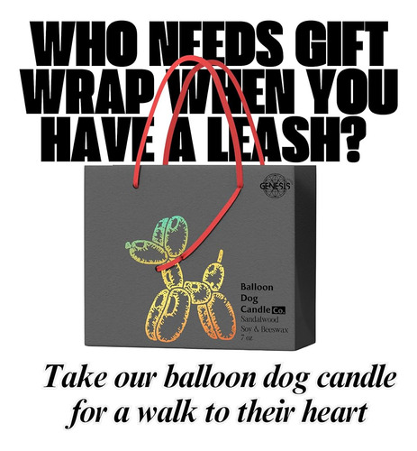 ~? Vela De Perro Globo Con Caja De Regalo - Velas Decorativa