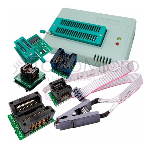 Programador Universal Usb Tl866 Cs Con 24 Adaptadores Gtia