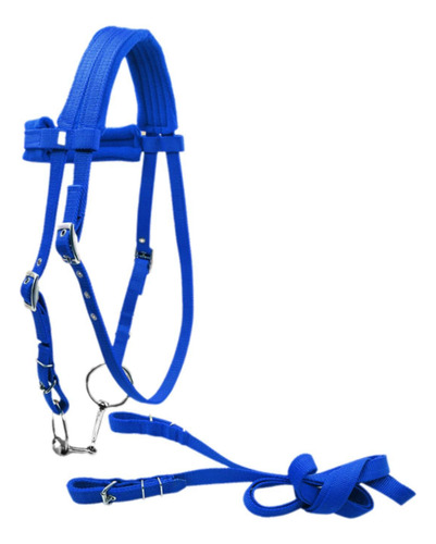 Brida De Caballo Con Rienda, Cuerda Para Montar A Azul