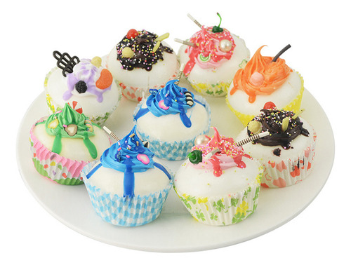 Cupcake Learning Toys Simulation Cupcake Fake Fruit 6 Unidad