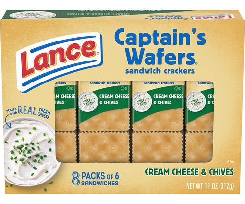 Lance Galletas Sndwiches, Queso Crema Y Cebollino De Captain