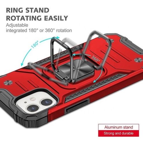 Imagen 6 de 9 de Forro Con Anillo Xiaomi Redmi Note 10 Pro Note 10 Pro Max
