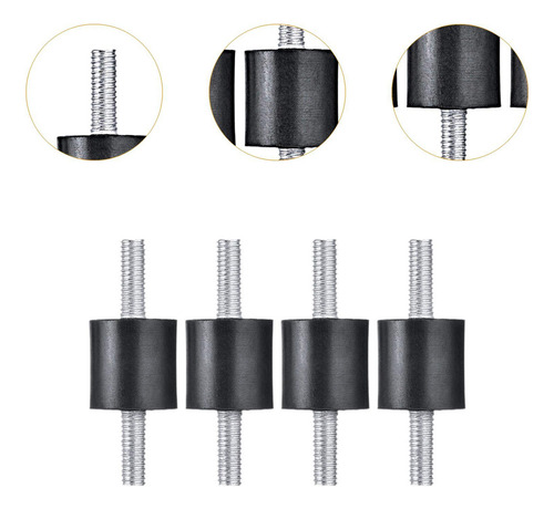 / 4 Piezas De Soportes Aisladores Antivibración De M6