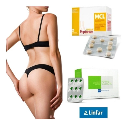 Peptonas Glúteos Up Mcl Plus Celulitis Linfar 