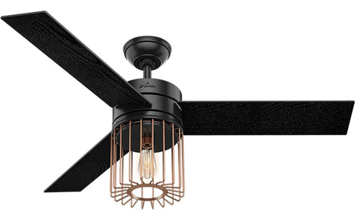 Ventilador de techo Ronan 52 Pulgadas negro/níquel Tres Aspas Hunter